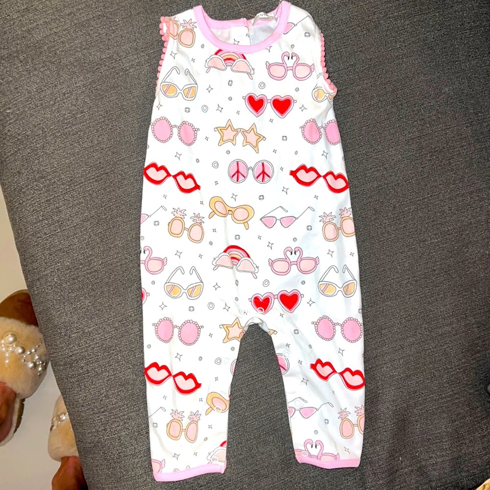 Noomie romper pink shades